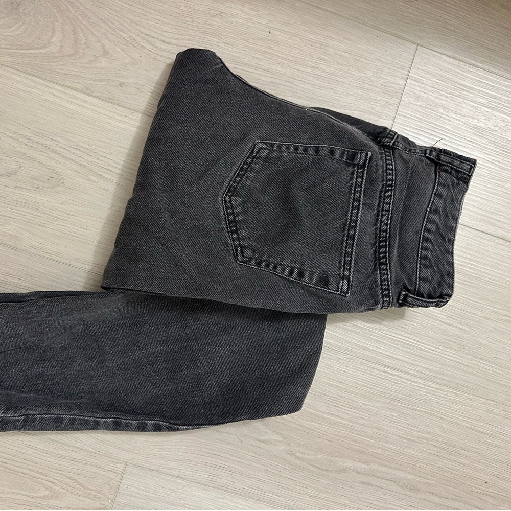 BDG Black Straight-Leg Mom Jeans